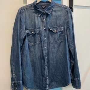 J.Crew/Jeans Denim Collared Button Down (snaps) - Size 12 - Very Good Condition